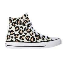 (4 UK, Leopard) Converse Womens/Ladies Classic Hi Leopard Print Flat High Top Trainers