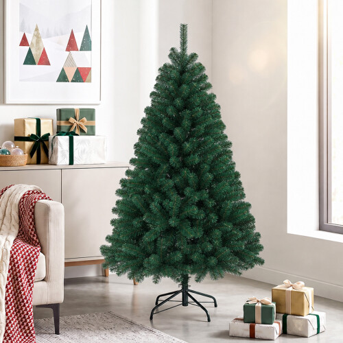 Homcom HOMCOM Artificial Christmas Tree with Hinged Design, 150cm Fir Tree 1