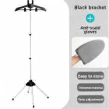 (Black)Support de Repassage Pliable avec Coussin Vapeur Vêtement et Alliage Matériel Quotidien