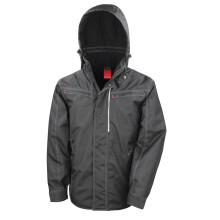 (XS, Black) WORK-GUARD by Result Unisex Adult Textured Denim Jacket