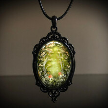 (Style 7)Gothic Raven Forest Pendant Accessory With Electroplating For Stylish Office Attire