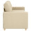VidaXL vidaXL Loveseat-Sofa Creme 180x77x82 cm Stoff 5