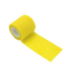 (Yellow) Elastic Nonwoven Bandage Tape Sports Injury Support High Easy Stickiness Tear