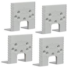 Gabarit de Montage de Charnières (4 Pièces) pour Portes et Placards : Outil Auxiliaire, Guide Précis pour la Pose de Charnières et de Tiroirs.