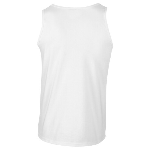 Gildan (M, White) Gildan Mens Plain Soft Tank Top 1