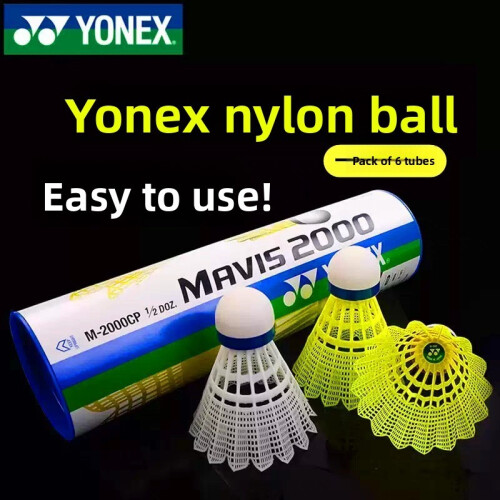 (Yellow)M2000 Stabilityenhanced Nylon Shuttlecocks With Foam Tips Enthusiasts Badminton 2