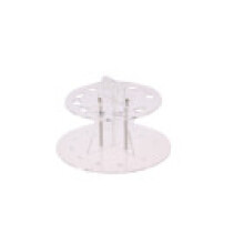 (Clear)Cosmetic Makeup Brush Holder For 10pcs Toothbrush Brush Organizer Shelf Acrylic