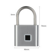 (Silver)Intelligent Fingerprint Lock Outdoor Waterproof Antitheft Intelligent Electronic Locks