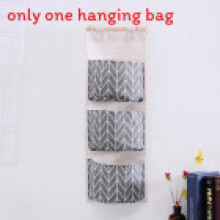 (Gray Branch) Cotton Hanging Linen Organizer With Multipurpose Pockets Household Use For