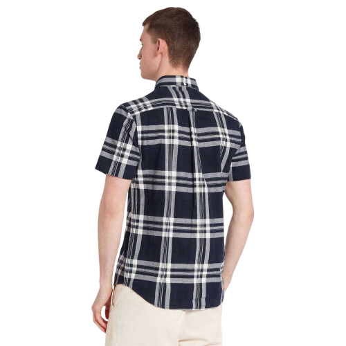 Farah (S, Black/White) Farah Mens Bold Check Cotton Shirt 1