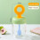 (Green) Breakfast Reusable Jar With Internal Spoon For Fruit Cereal Lovers Yogurt And 1