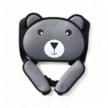 (Gray)Electric Tricycle Child Bear Seat Belt Adjustable Safety Harness Rear Strap Seat
