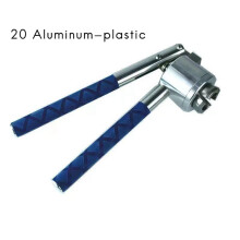 Alicate de Crimpagem Manual de 20 mm para Selar Tampas Flip-Top de Plástico-Alumínio com Maior Durabilidade e Conforto.
