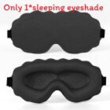 (Black)3d Contoured Sleep Eye Mask Memory Foam No Press Travel Nap Sleeping Cover Eye