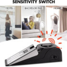 Triggered Wireless Stop Security System Home Wedge Shaped Door Alarm Topper