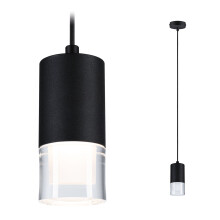 Paulmann 79997 LED pendant luminaire Kame IP44 9W clear black dimmable 230V ceiling luminaire 3000K bathroom lighting 700lm