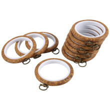 10Pcs Round Embroidery Hoops, 3 Inch Imitated Wood Embroidery Display Frame Kits, for DIY Art Sewing and Hanging