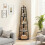 Homcom HOMCOM 5-Tier Corner Bookcase, Floor Standing Shelving Unit, Black 1
