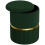 Velvet-Feel Storage Ottoman - Green 1