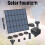 Solar Powered Fountain With Floating Base For Garden Pool And Features Water 1