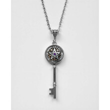 (StyleC)Colar de vidro feminino lua e estrela outono com acessório estilo boêmio
