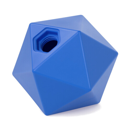 Oypla Coco Equestrian Blue Refillable Hexagonal Horse Treat Ball Stable Paddock Toy
