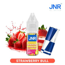 JNR E-liquide Strawberry Bull 2 x 10ml - Énergie & Fraise - 20mg Sels de Nicotine - PG/VG 50/50