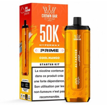 Puff - AL FAKHER - Hyper Max Prime 50K - Cool Mango - Mangue Fraîche - Kit Rechargeable 1000mAh - 2ml + 2 x 10ml - 6mg/ml