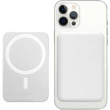 Batterie externe magnétique TECHTA 5000 mAh sans fil USB-C pour iPhone 17/16/15/14/13/12 - Compacte