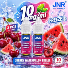 JNR - E-liquide Cherry Watermelon Freeze 10MG/ML - Sel de Nicotine - Cerise & Pastèque Glacée - Lot de 2 x 10ML