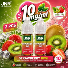 JNR - E-liquide Strawberry Kiwi 10MG/ML - Sel de Nicotine - Fraise & Kiwi - Lot de 2 x 10ML