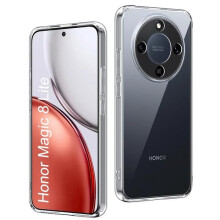Coque pour Honor Magic 8 Lite 5G / X70 / X9d - housse etui silicone gel fine + verre trempe - TRANSPARENT TPU