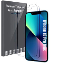 Protection d'écran - Advansia - iPhone 13 Pro Max - Verre trempé 9H - Résistant aux rayures - Pack de 2