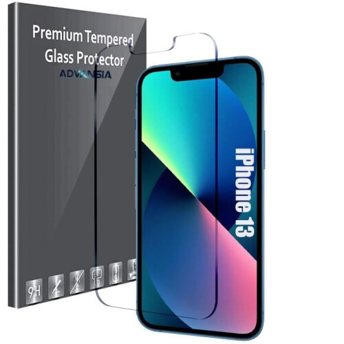 Protection d'écran - Advansia - iPhone 13 - Verre trempé - Résistant aux rayures - Protection des objectifs
