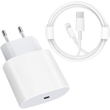 Chargeur Rapide 20W - Apple - iPhone - Câble 1M - Charge Haute Vitesse - Technologie Avancée