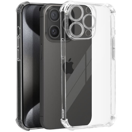 Coque - AVIZAR - iPhone 15 Pro Max - Flexible - Antichoc - Transparent
