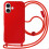 Coque - AVIZAR - iPhone 16 - Semi Rigide - Cordon Nylon Ajustable - Rouge 1