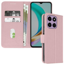 Étui Portefeuille - Honor - X6b - Rose Champagne - Semi-rigide - Support Vidéo