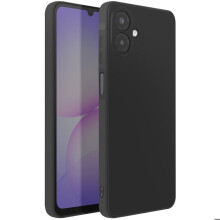 Coque - AVIZAR - Galaxy A07 - Silicone Souple - Antichocs - Oléophobe - Noir