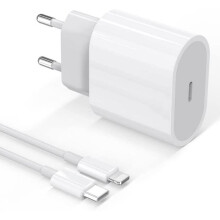 Chargeur Rapide - Apple - Adaptateur Secteur - 20W - USB C - Compatible iPhone et iPad