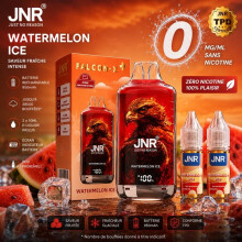 JNR Falcon-X Watermelon Ice 0MG/ML – Cigarette Électronique Rechargeable, 2x10ML, Batterie 950mAh