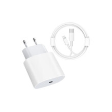Chargeur - ZSONIX - Pack Chargeur 20W + Câble USB-C/Lightning 1m - Charge rapide 20W - Compatible iPhone 8 à 12 Pro Max