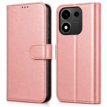 Étui Portefeuille - TECHTA - pour Honor 600 Smart - Pochette Fermeture Magnétique Cuir PU - Rose