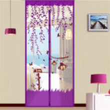 (Purple, 90x210cm/35.4x82.7in) Mosquito Anti Insect Bugs Magnetic Tulle Automatic Closing Door Mesh Net Screen