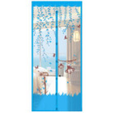 (Blue, 90x210cm/35.4x82.7in) Insect Mosquito Anti Bugs Magnetic Tulle Automatic Closing Door Mesh Net Screen