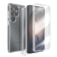 Coque Intégrale pour Galaxy S26 Ultra Protection 360 en Silicone Transparent