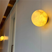 2X Modern LED Natural Alabaster Wall Lights Room Living Room Bedroom Bed Decoration Wall Lamp Study Marble Wall Light
