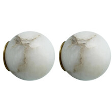 2X Modern LED Natural Alabaster Wall Lights Room Living Room Bedroom Bed Decoration Wall Lamp Study Marble Wall Light