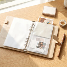 12 Pcs A6 Binder Pockets Cash Envelopes Clear Folder Organizer Photocard Sleeve Sheets for Credit Business Card Money