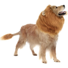 Lion Mane Dog Costume for Medium Large Dogs Realistic Wig Halloween,S